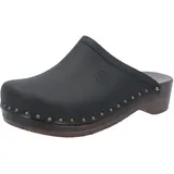 Berkemann Natur-Toeffler Unisex - Erwachsene Clogs, Schwarz (Schwarz), 38 2/3