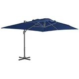 vidaXL Ampelschirm mit Aluminium-Mast 400 x 300 cm Azurblau