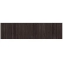 vidaXL Teppich Rechteckig Dunkelbraun 80x300 cm Bambus