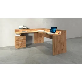 Dmora Eckschreibtisch Eiche Braun