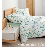 JANINE Bettwäsche MOMENTS Mako-Satin - grün türkis