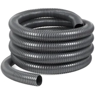 Moritz Schlauch Abwasserschlauch 30mm Meterweise grau, Pumpenschlauch Spiralschlauch Förderschlauch für Campiung Garten uvm.