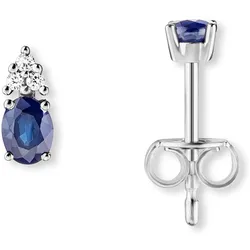 Paar Ohrhänger VIVANCE, silber, Ohrringe, Damen, Damen, 0.04 ct mit Diamant, Diamanten, Damen Gold Schmuck