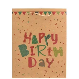 IDENA Geschenktüte Geburtstag 18,0 x 23,0 cm 1 St. Mehrfarbig