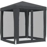 vidaXL Partezelt 3 x 6 m inkl. 6 Seitenteile Anthrazit