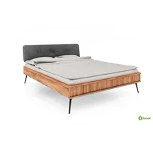 byoak Massivholzbett Nico - holzfarben , Maße (cm): H: 92