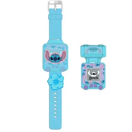 Disney Lilo und Stitch Digitaluhr 1-tlg Gehäusefarbe Blau Silikonarmband Blau