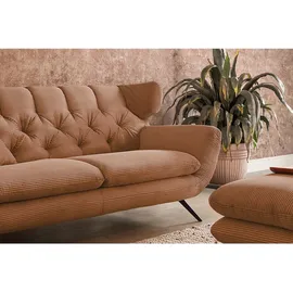 KAWOLA 2-Sitzer Charme Cord rost