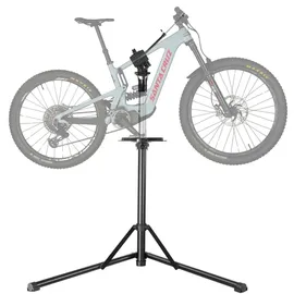 Tectake Fahrradmontageständer Aluminium/Stahl grau 50 kg klappbar