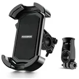 ROCKBROS Telefonhalter für Lenkerfahrrad Schwarz 4,7 - 6,8 Zoll