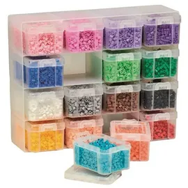 Hama Perlen 6761 Sortierbox gefüllt mit 16.000 Midi-Bügelperlen 5 mm 22 x 28 x 8,5 cm