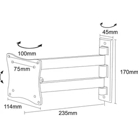 NeoMounts FPMA-W820 10-24" silber