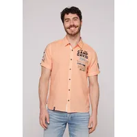 CAMP DAVID Kurzarmhemd, aus Baumwolle, Gr. 4XL - Normalgrößen, sunshine orange, , 76003329-4XL Normalgrößen