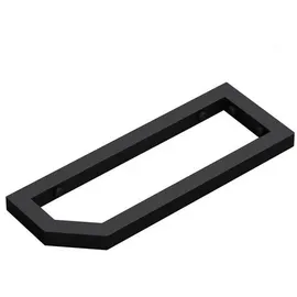 doporro Waschtischhalterung Waschtischkonsole Wandkonsole schwarz Wandhalter Träger Regalträger Regalhalter (1 Stück)