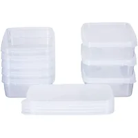 MiraHome Gefrierdosen 8x0,75L rechteckig durchsichtig – Vorratsdosen mit Deckel luftdicht – Transparente Frischhaltedosen – Aufbewahrungsbox Küche für Mealprep & Organisation – Austrian Quality