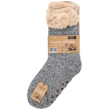 Antonio Kuschelige Hüttensocken im Norweger Design 2 Paar Grau 35-42
