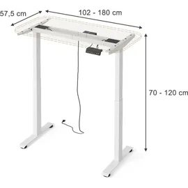 Vicco Höhenverstellbares Schreibtischgestell 57976 2 Motoren 120 x 75