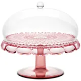Guzzini - Vanity, Etagere mit Glocke aus Bio-based SAN und Bio-based SMMA - Aria (Flamingo-Pink)