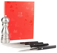 Peugeot Paris Chef 18cm mit 4 Paris Bistro Steakmesser