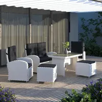 Obi group sourcing gmbh Sitzgruppe Outdoor-Lounge Terrassenmöbel Kalgan 6-tlg.
