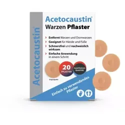 Acetocaustin Warzen Pflaster 20 St Pflaster