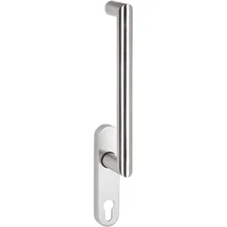 Hebe-Schiebetürgriff UG-Form Edelstahl 10x95 ohne Lochung/PZ, Lochung: Blind