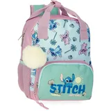 Disney Stitch Just Chill Rucksack für die Vorschule, Grün, 23 x 28 x 10 cm, Polyester von Joumma Bags, grün, Talla única, Vorschulrucksack