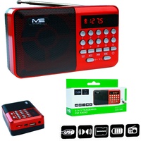 Küchenradio Lautsprecher Akku Mini Box Musikbox FM Radio MP3 Player USB SD Aux