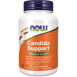 Now Foods Candida Support - Kapsel für gesunde Darmfunktion (90 veg.Kapseln)