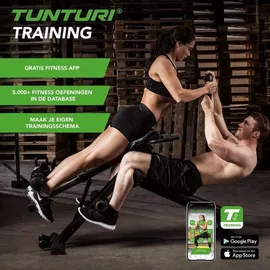 Tunturi CT80 Core Trainer Bank & Bauchtrainer/Bank/Core Trainer/Hyperextension - Klappbar, für zuhause