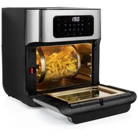 Princess Heißluftfritteuse Mini Backofen 10 l schwarz/silberfarben