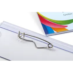 Europel Namenschild mit Nadel Befestigung 75x40mm  / 24 Stück, 121263