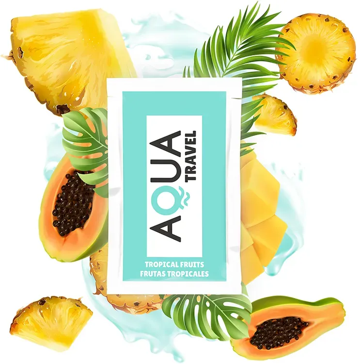 AQUA TRAVEL - SCHMIERMITTEL AUF WASSERBASIS MIT TROPISCHEM FRUCHTGESCHMACK 6 ML