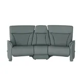 HIMOLLA Trapezsofa Leder 3-Sitzer Blau