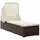 vidaXL Sonnenliege 66 x 34 x 0 cm Braun