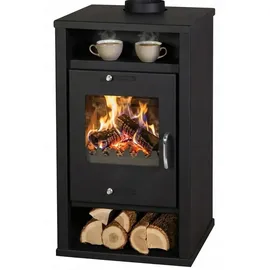 VICTORIA Deluxe Kaminofen Stahl Schwarz