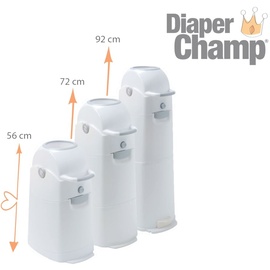 Diaper Champ Windeleimer Large silber