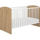 Galipette Babybett »ARTHUR«, Babybett 70x140 mit Lattenrost, in zwei Höhen verstellbar,