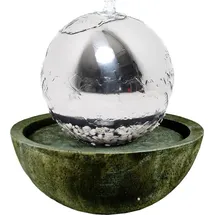 Köhko Kugelbrunnen 30 cm Edelstahl mit Harzbecken