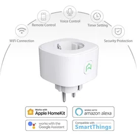Meross Smart-Home-Steckdose Weiß 2 St.