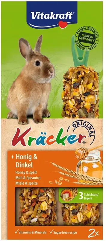 Kräcker Honig & Dinkel für Zwergkaninchen