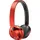 Baseus Encok D01 kabellos Kopfhörer Bluetooth Ohrhörer Over Ear Headset 360 Grad Mikrofon Faltbar 300 mAh Rot