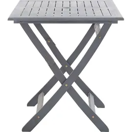 vidaXL Gartentisch 120 x 70 x 75 cm grau klappbar