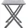 vidaXL Gartentisch 120 x 70 x 75 cm grau klappbar