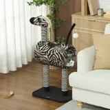 PawHut Kratzbaum 93 cm Schwarz/Weiß