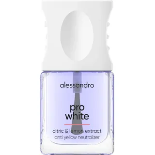 Alessandro Nail Care Pro White Effect Polish Farblack weiß 10 ml