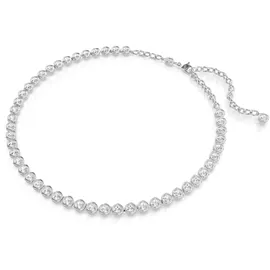Swarovski Imber Tennis Halskette Weiß Kristall Silber