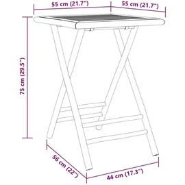 vidaXL 3-tlg. Bistro-Set Bambus