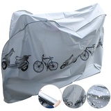 chengtao Fahrradschutzhülle, Wasserdicht Fahrradhülle Fahrradgarage Fahrrad Schutzhülle -Universal Fahrradschutz Fahrrad Abdeckung Cover 210x 98x110CM Hülle für Fahrrad Grey