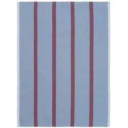 Ferm Living - Hale Geschirrtuch, blau-burgund
